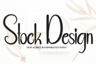 Stock Design Font Download