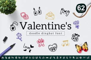 Valentine's Dingbat Font Download