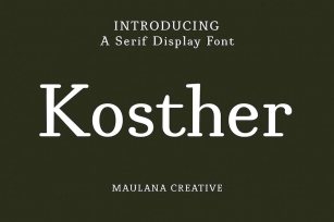 Kosther Classic Serif Font Font Download
