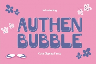 Authen Bubble - Display Font Font Download
