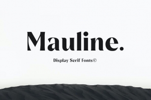 Mauline Display Serif Font Font Download