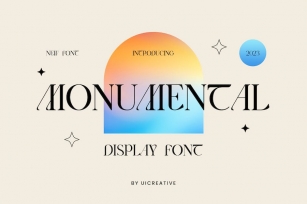 Monumental Modern Display Serif Font Font Download