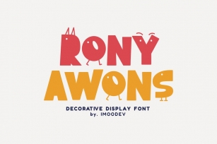 Rony Awons - Decorative Font Font Download