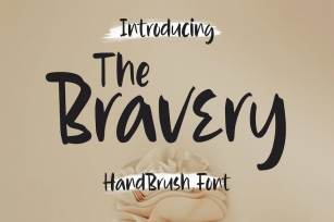 Bravery - Handbrush Font Font Download