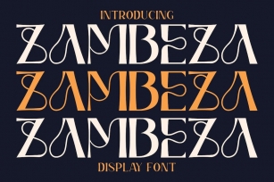 Zambeza - Display Font Font Download