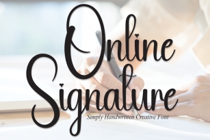 Online Signature Font Download
