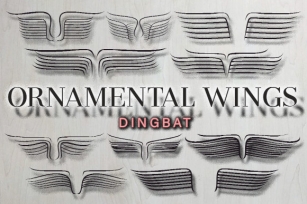 Ornamental Wings Font Download