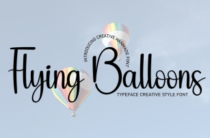 Flying Balloons Font Download