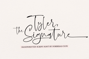 Tyler , the Signature Font Download