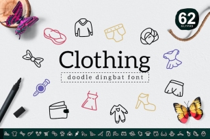 Clothing Dingbat Font Download
