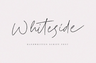 Whiteside - Handwritten Script Font Font Download