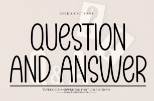 Question and Answer Font Download