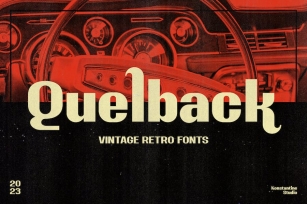 Quelback - Vintage Retro Fonts Font Download