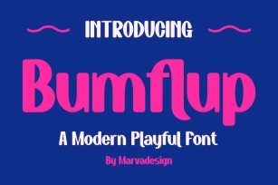 Bumflup - A Modern Playful Font Font Download