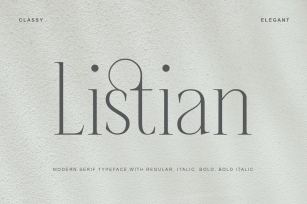 Listian Modern Serif Font Font Download
