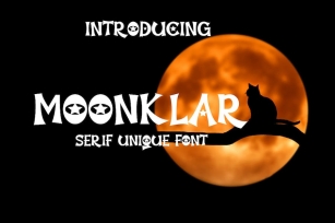 Moonklar - Decorative Font Font Download
