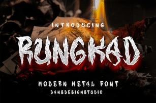 Rungkad Gothic Metal Font Font Download