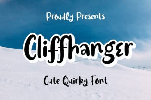 Cliffhanger - Cute Quirky Font Font Download