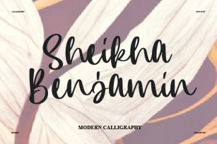 Sheikha Benjamin Font Download