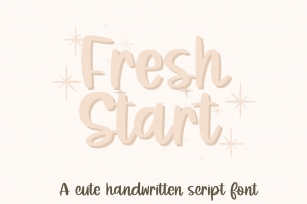 Fresh Start Font Download