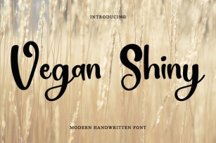Vegan Shiny Font Download