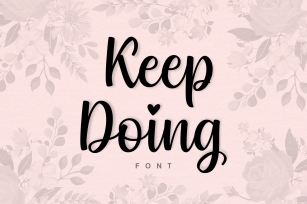 Keep Doing Font Download