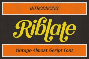 Riblate - Vintage Casual Fonts Font Download