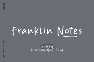 Franklin Notes Font Download