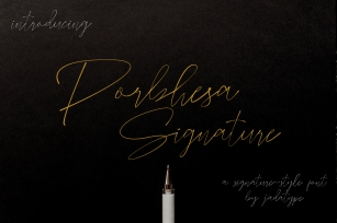 Porbhesa Signature Font Download