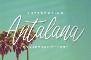 Antalana | Modern Script Font Font Download