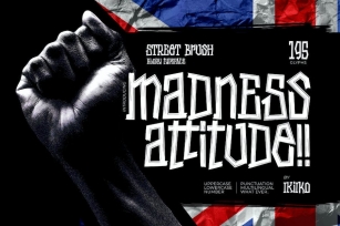 Madness Attitude - Street Brush Type Font Download