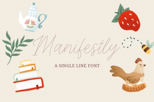 Manifestly Single Line Font Download