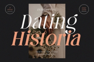 Dating Historia font family Font Download