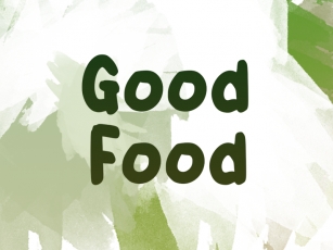 G Good Food Font Download