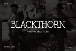 Blackthorn Vintage Serif Font Font Download