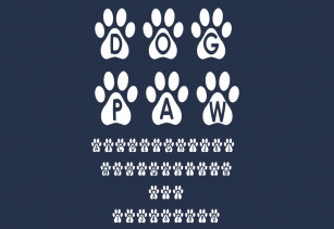 Dog Paw Font Download