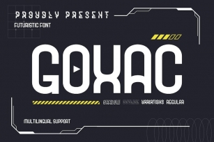 Goxac | Futuristic Font Font Download