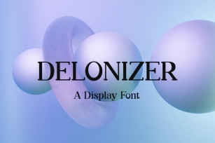 Delonizer Display Serif Font Font Download