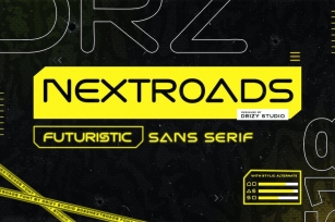 Nextroads - Sans Serif Futuristic Font Font Download
