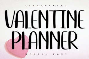 Valentine Planner Font Download
