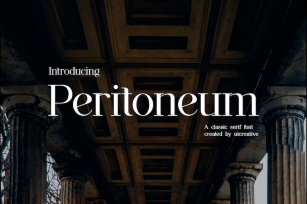 Peritoneum Classic Serif Font Font Download