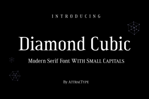 Diamond Cubic Font Download