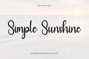 Simple Sunshine Font Download