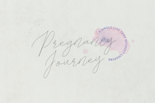 Pregnancy Journey Single Line Font Download