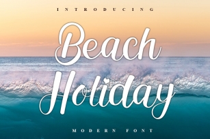 Beach Holiday Font Download