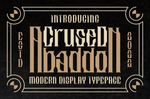 Crused Abaddon Font Download