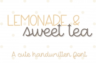 Lemonade  Sweet Tea Font Download