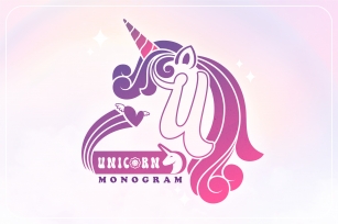 Unicorn Monogram Font Download