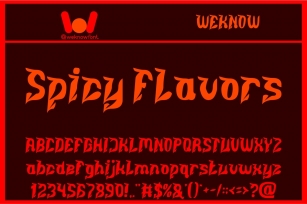 Spicy Flavors Font Download