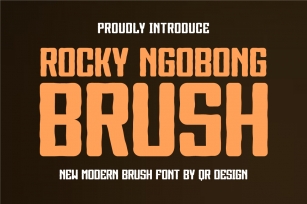 Rocky Ngobong Brush Font Download